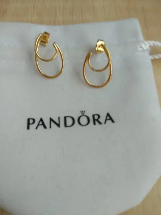 Pendientes Pandora Aro Doble Dorado