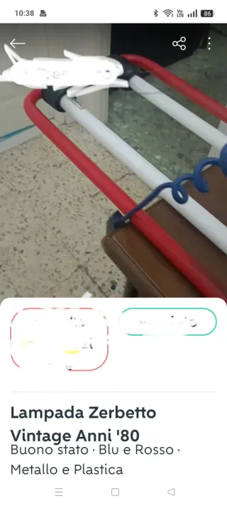 Lampada Zerbetto Soffitto Anni '80     ///!Kg 9