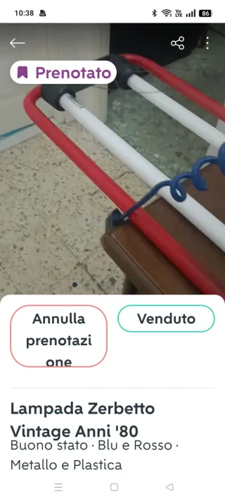 Lampada Zerbetto Soffitto Anni '80     ///!Kg 9