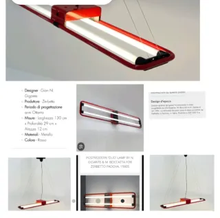 Lampada Zerbetto Soffitto Anni '80     ///!Kg 9