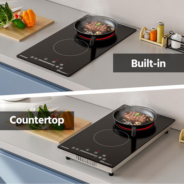 PLACA VITROCERÁMICA 2 FUEGOS 3400W 29CM TÁCTIL