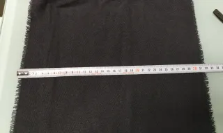 Bufanda negra suave 31x174 cm