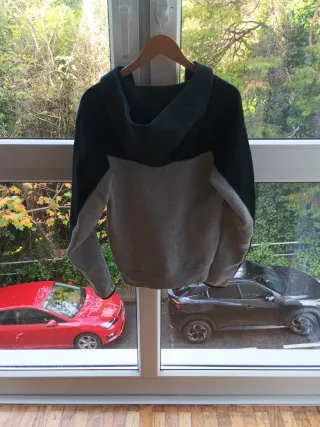 Sudadera Nike Tech cremallera gris y negra