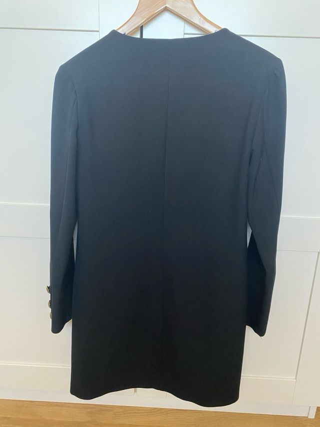 Vestido Zara Mujer Talla S Negro.