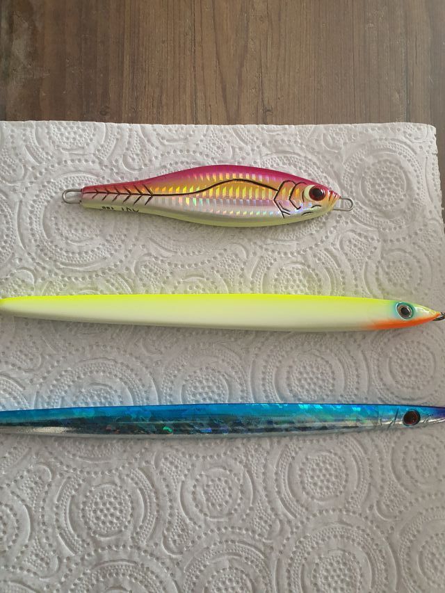 Lote 3 señuelo jigging 120, 150 y 200g