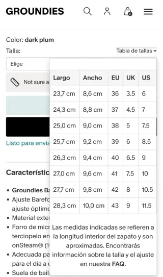 Bailarinas Groundies Mujer Morado