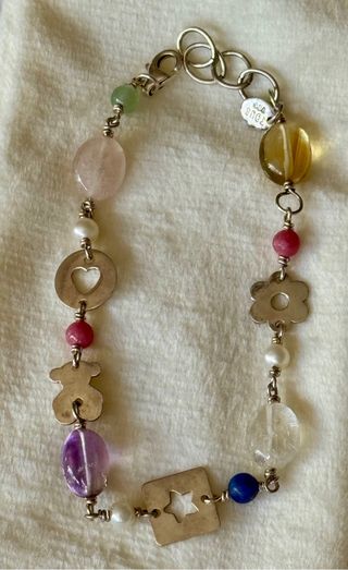 Pulsera TOUS Plata y Gemas Multicolor