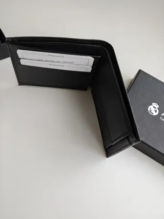 Cartera Billetera Real Madrid Negra