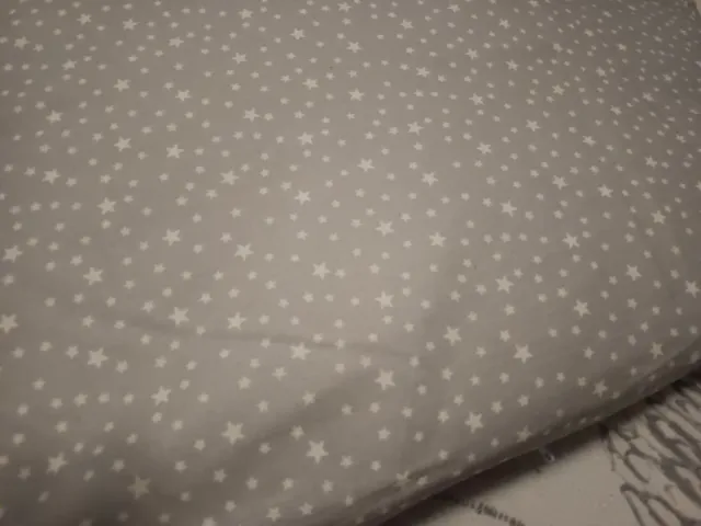 Protector  cuna estrellas gris