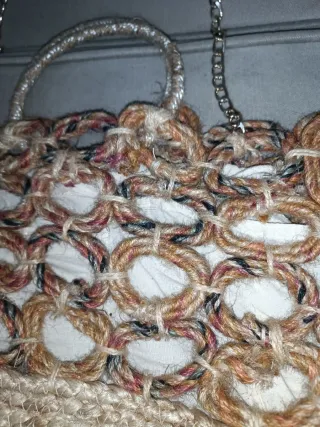 Bolso Zara boho Yute  Cadena