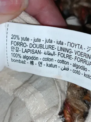 Bolso Zara boho Yute  Cadena