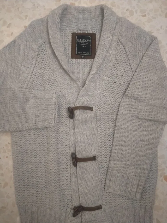 Rebecón de punto CELOPMAN gris talla L