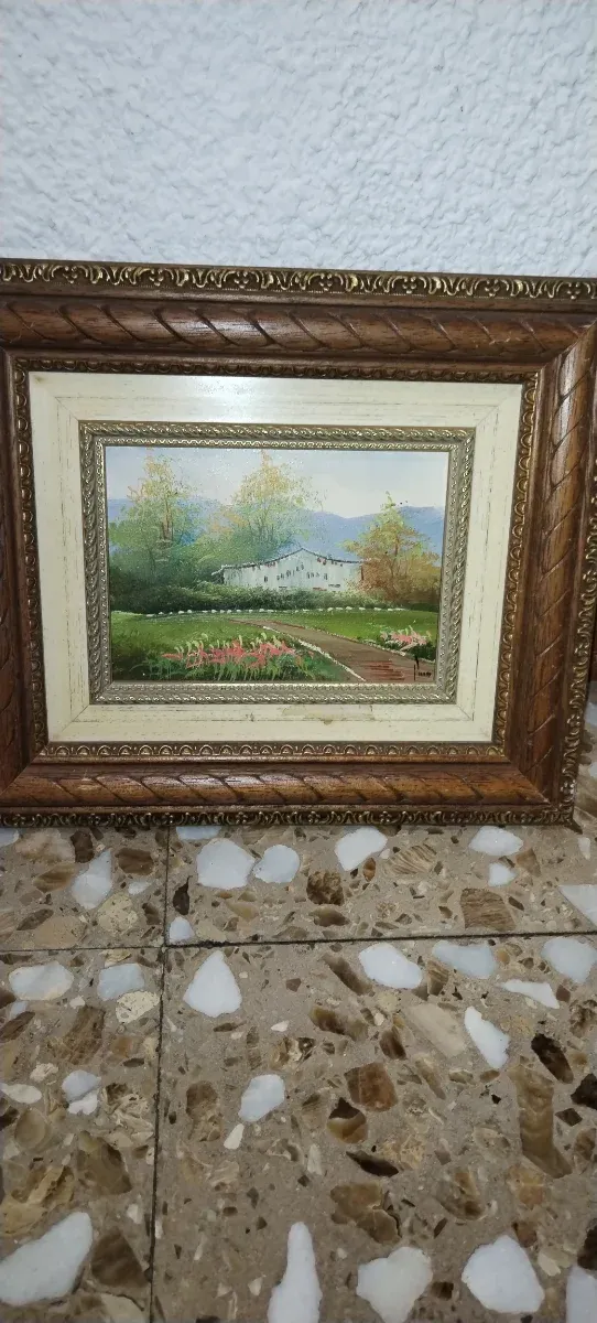 Piccolo e antico olio su tela