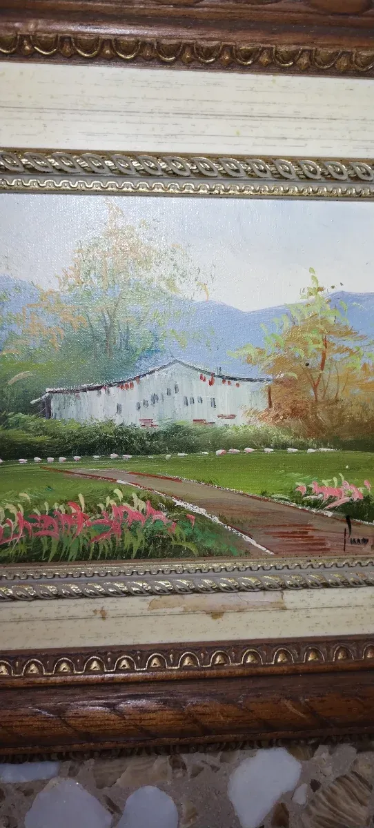 Piccolo e antico olio su tela