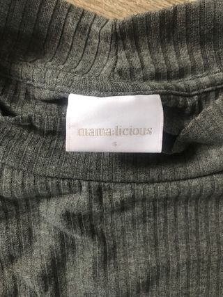 Camiseta Lactancia Embarazo Gris Manga Larga