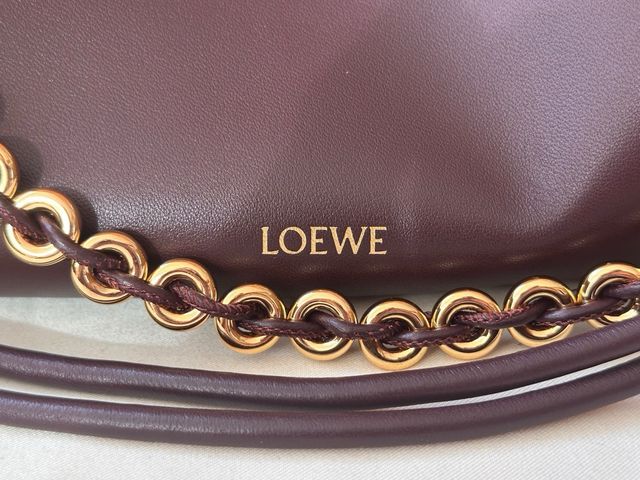 Bolso Flamenco clutch mediano purse Piel Burdeos