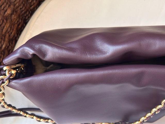 Bolso Flamenco clutch mediano purse Piel Burdeos