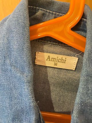 Camisa vaquera Amichi con pedrería