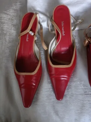 Conjunto Lola Rueda Zapatos y Bolso Talla 39