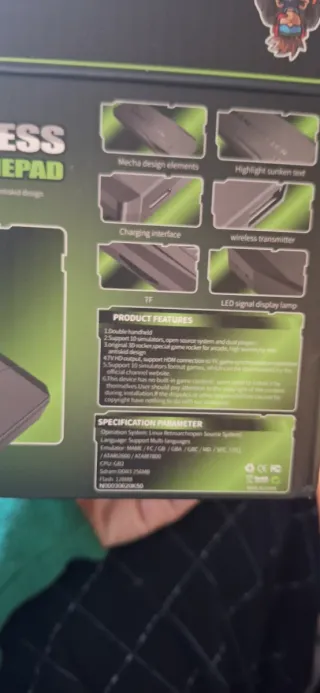 Mando Lite 2.4G Inalámbrico Negro