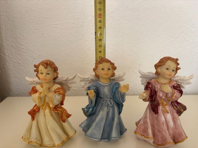 Set 3 statuette angeli decorativi