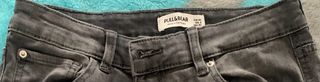 Vaqueros mujer gris