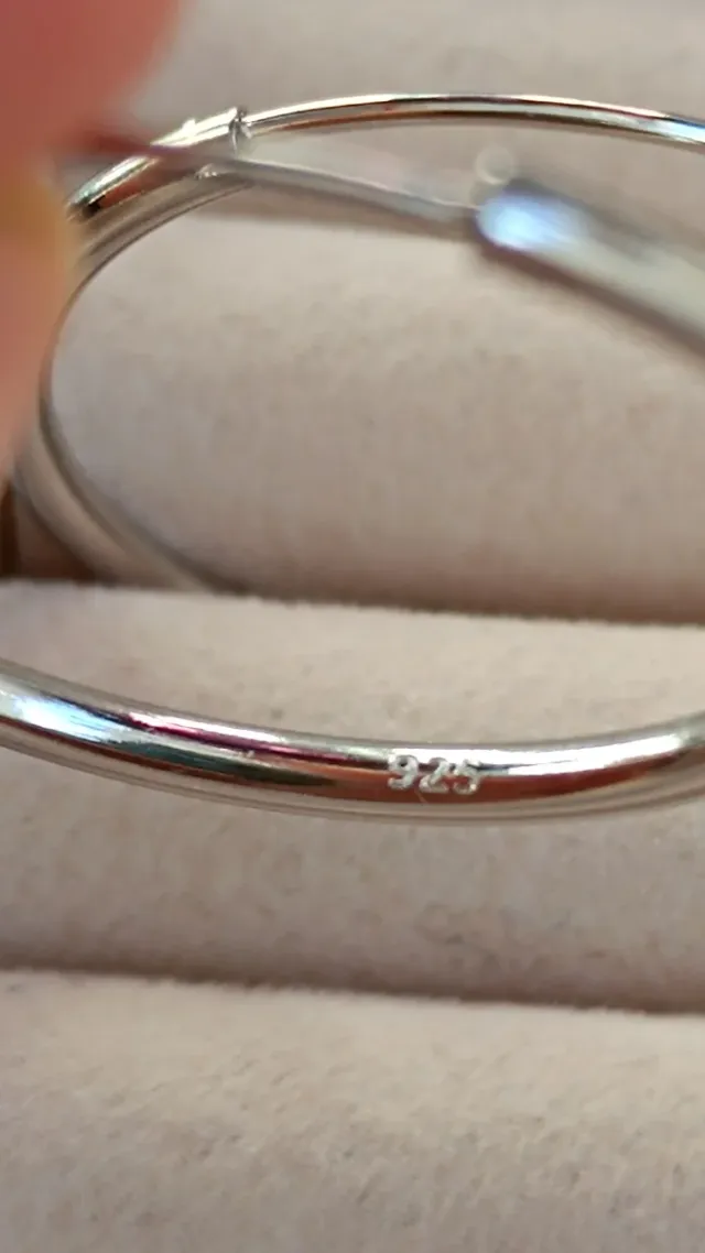 Pendientes Plata Aro 3cm