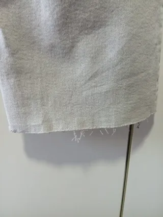 Pantalón flare crop Mango gris