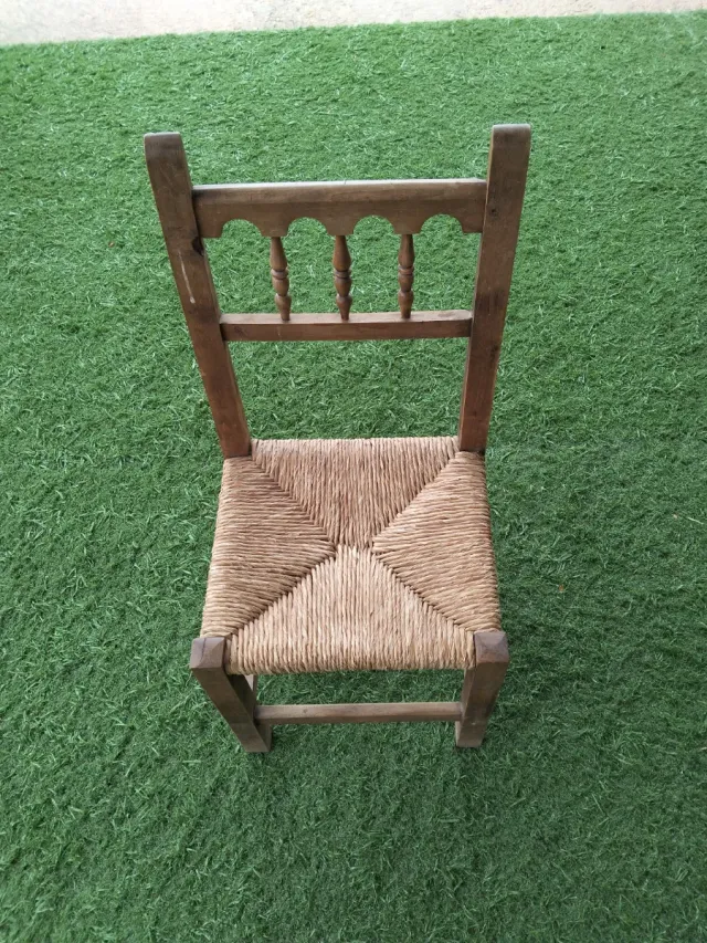 6 Sillas Castellanas Madera y Yute