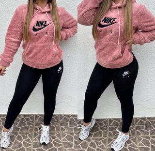 Conjunto Invierno Nike Mujer Verde/Negro