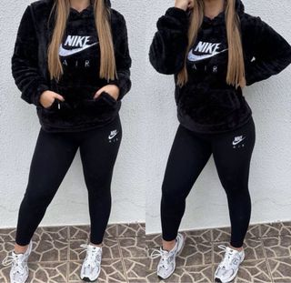 Conjunto Invierno Nike Mujer Verde/Negro