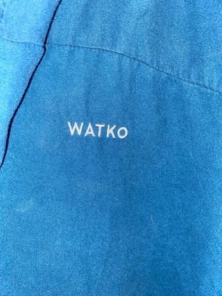 Albornoz azul microfibra del Decatlón