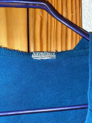 Albornoz azul microfibra del Decatlón