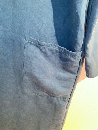 Albornoz azul microfibra del Decatlón