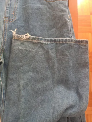 Peto vaquero ancho azul,