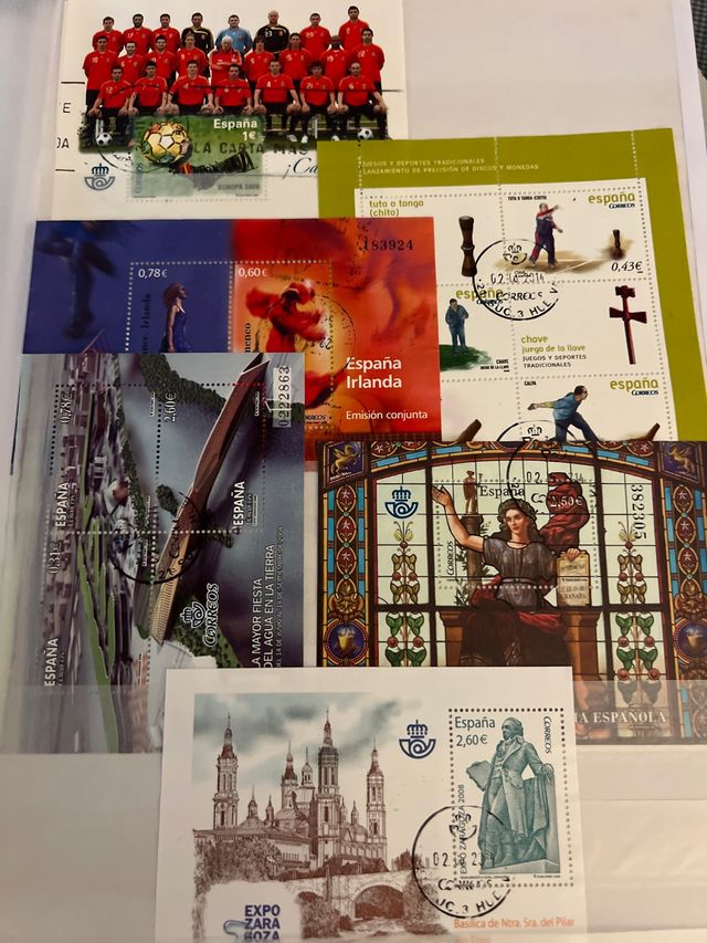 Fogli Blocco Francobolli Spagna Euro