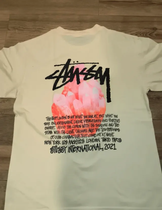 Camiseta Stussy Beige Talla S