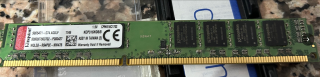 Memoria DDR3 8GB PC3-12800U