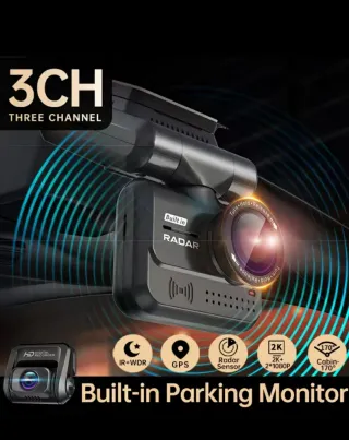 Dash Cam 3CH GPS Radar Tiesfong