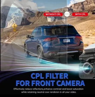 Dash Cam 3CH GPS Radar Tiesfong