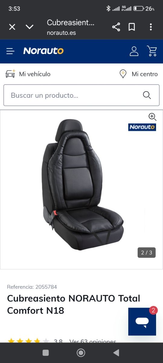 Funda para coche Norauto nuevas en su funda origin