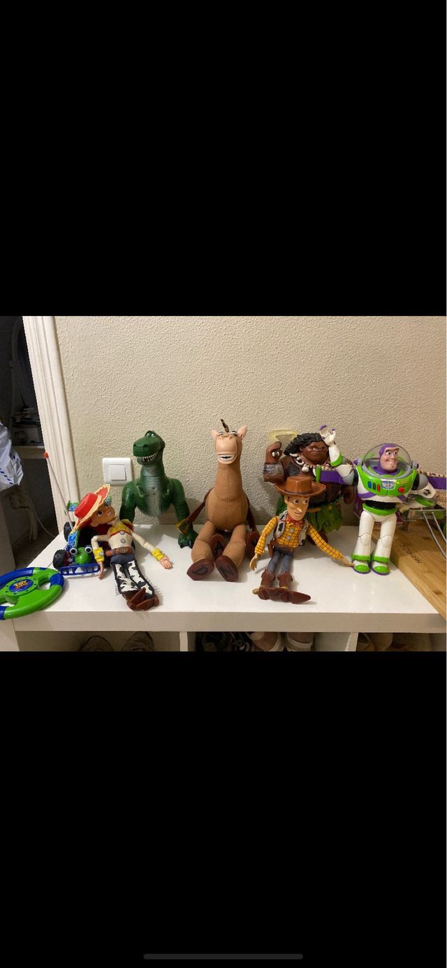 Muñecos Toy Story (Rex, Woody, Buzz, Jessie)