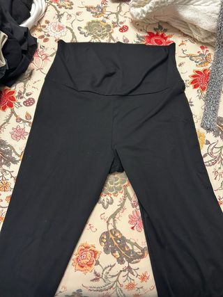 Pantalón premamá H&M negro premamá alto de chandal