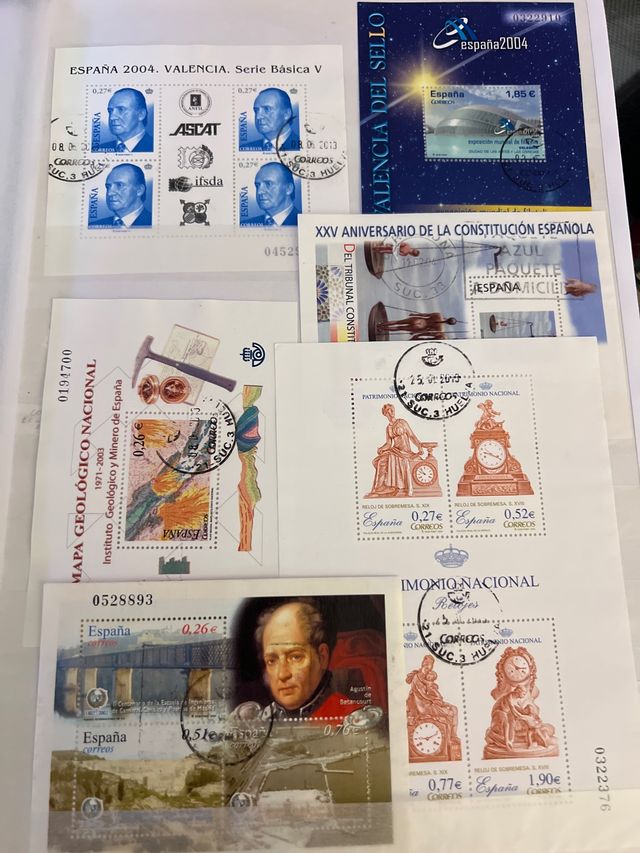 Lotto Fogli Blocco Spagna Euro