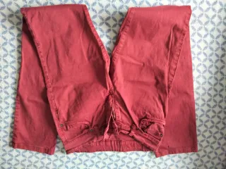 Pantalón vaquero granate Blue-White