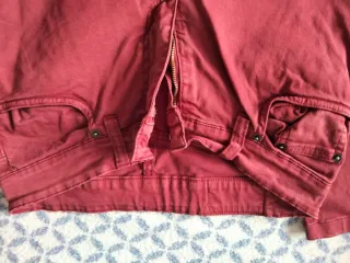 Pantalón vaquero granate Blue-White