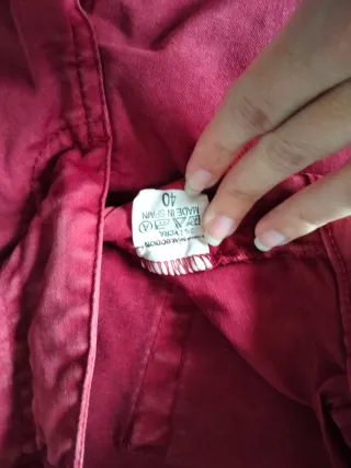 Pantalón vaquero granate Blue-White