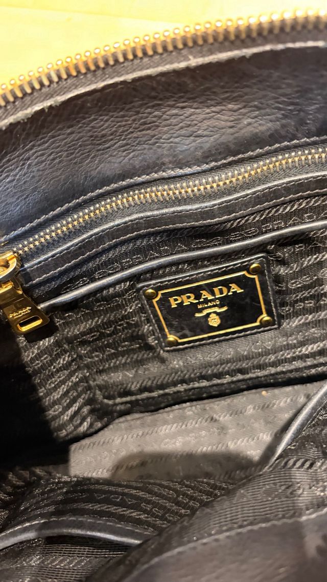 Bolso Prada Negro Piel Auténtico