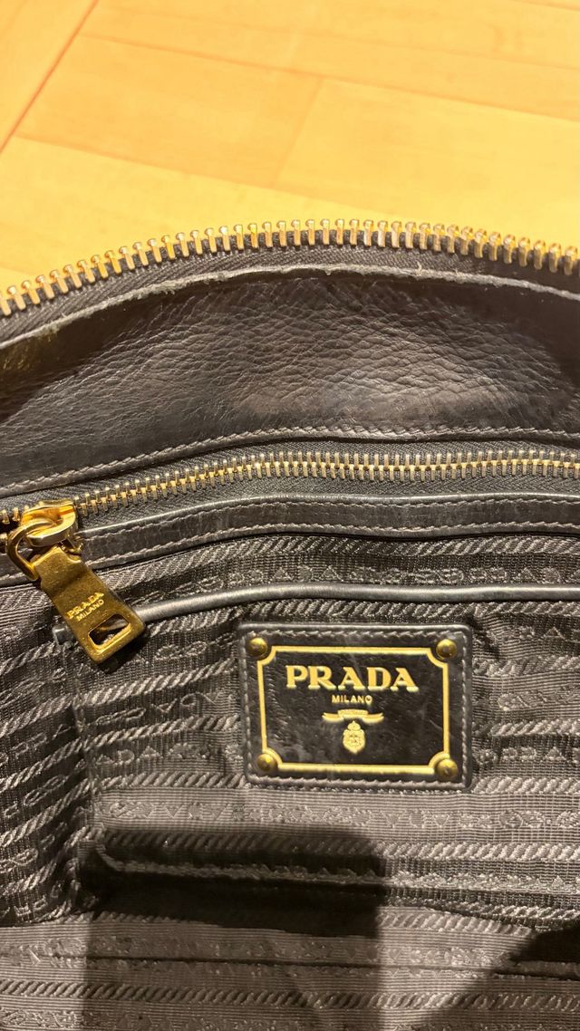 Bolso Prada Negro Piel Auténtico