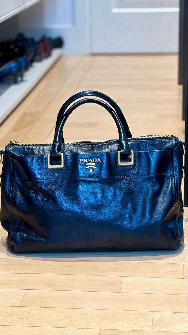 Bolso Prada Negro Piel Auténtico